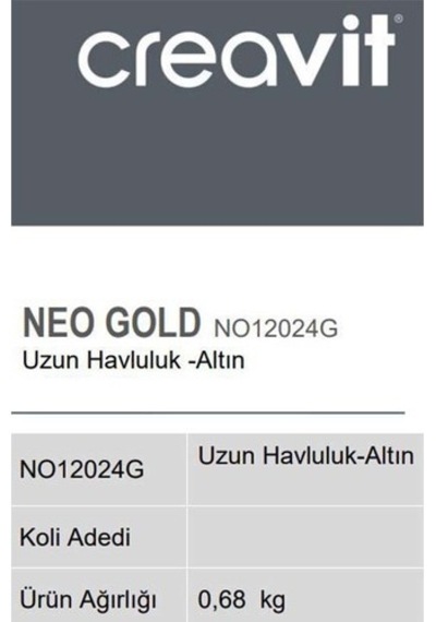 Creavit No12024G Uzun Havluluk - Altın