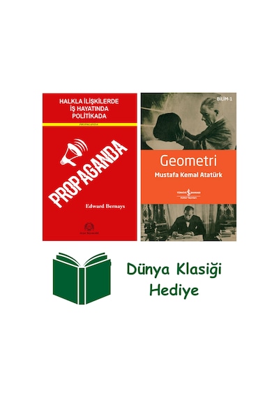 Halkla İlişkilerde İş Hayatında Ve Politikada Propaganda + Geometri + Dünya Klasiği Hediye