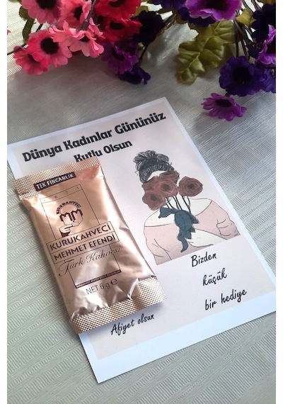 Kurukahveci Mehmet Efendi 8 Mart Kadınlar Günü Hediye Türk Kahvesi Jelatinli 25 x 6 G