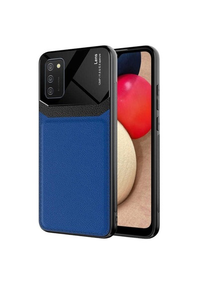 Samsung Uyumlu Galaxy A02s Kılıf Zore Emiks Kapak Lacivert