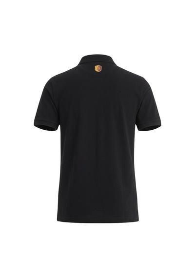 Gsstore Galatasaray Lisanslı Polo Yaka Siyah T-shirt Lazer Kutu