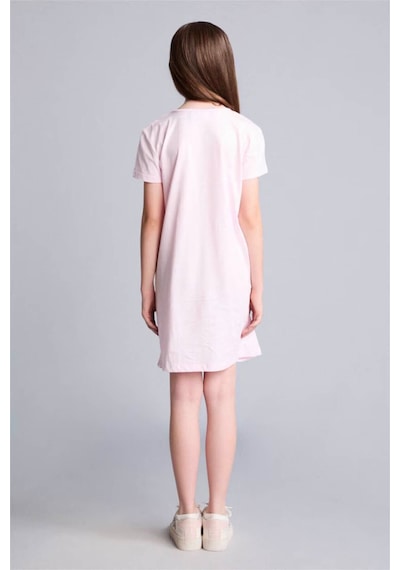 Defacto Super 1 Takım Kısa Kollu Elbise Kız Çocuk H7992a826smpn96 Pembe-pn96