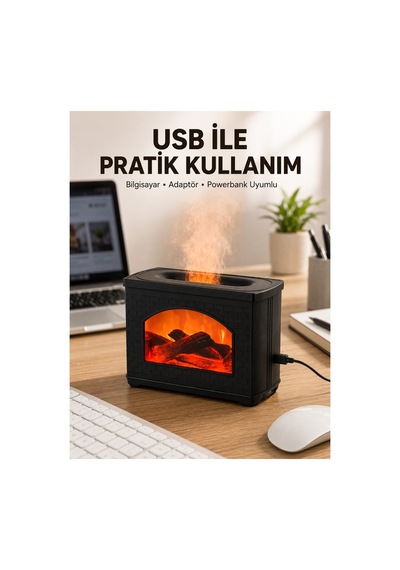 En Popüler Aromaterapi Difüzör Ultrasonik Sessiz Nemlendirici Usb Destekli Uygun
