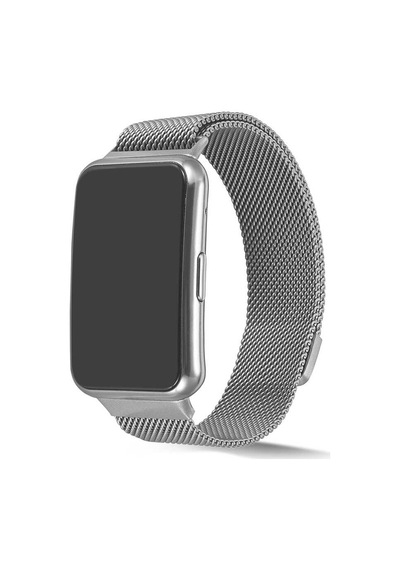 Huawei Watch Fit Uyumlu Krd-01 Metal Mkst Kordon-gümüş