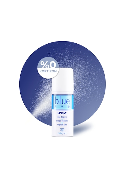 Blue Cap Yağlanma Karşıtı Sprey 100 ml - ve Rahatlatıcı Etki - Kortizonsuz
