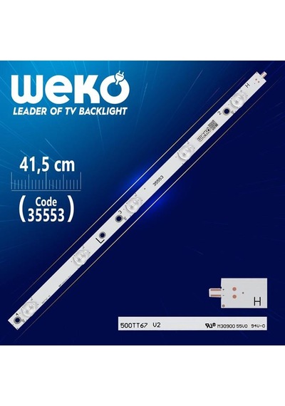 Sx-11800729a0 -2b554-0-a-54f-2766 L - 500tt67 V2 - 5 Ledli 41.5 Cm - Wk-437 Led Tv Bar