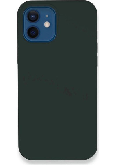 Durukar Apple Uyumlu iPhone 12 Kılıf Lansman Legant Silikon - Koyu Yeşil