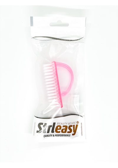 Strleasy Ergonomik Tutamaklı Çift Taraf Etkili Tırnak Temizleme Fırçası El Ve Ayak Manikür Pedikür Fırçası 7036