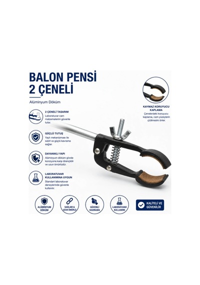 Balon Pensi 2 Çeneli Alüminyum Döküm
