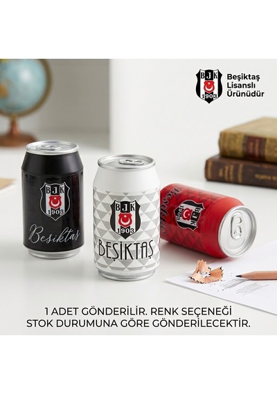 Beşiktaş Lisanslı Kutu İçecek Tasarımlı Hazneli Kalemtıraş Bjk 1903 Taraftar Kırtasiye - 9027027140169
