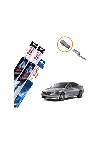 Skoda Superb Muz Silecek Takımı Ön Arka Bosch Aerotwin 2016-2020