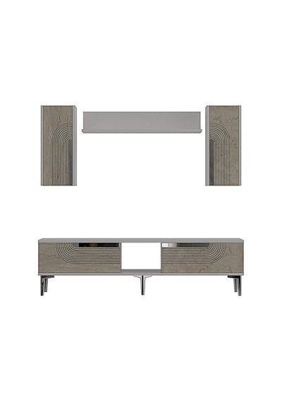 Tvr1502bts Meyra Tv Ünitesi Takımı Beyaz-traverten-silver 150cm