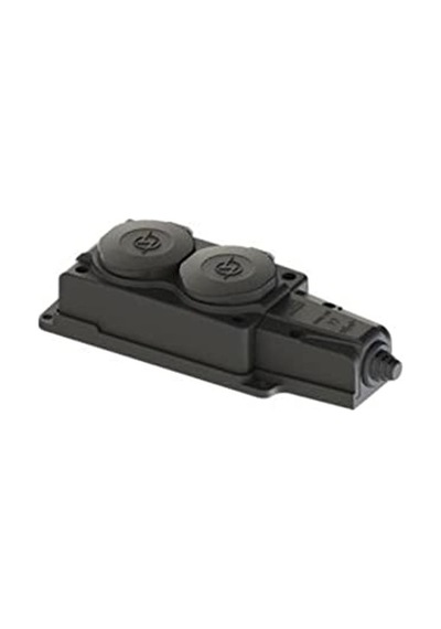 Kauçuk 1x16 A 2'li Grup Priz, Güvenli Elektrik Bağlantısı