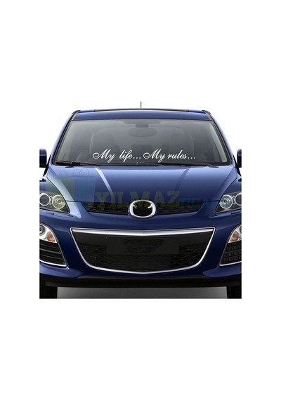 My Life My Rules Benim Hayatım Benim Kurallarım Oto Sticker 2 Ad