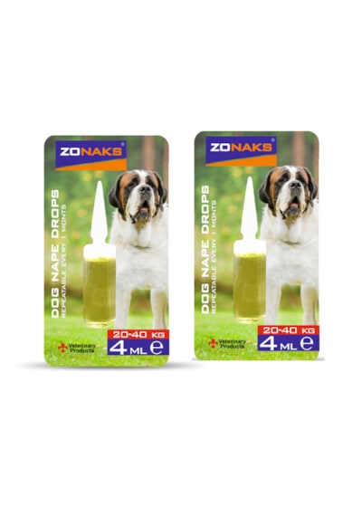 Zonaks Köpekleriniz İçin Ense Dış Damla 20 - 40 Kg Ağırlığındaki İçin 4 ML
