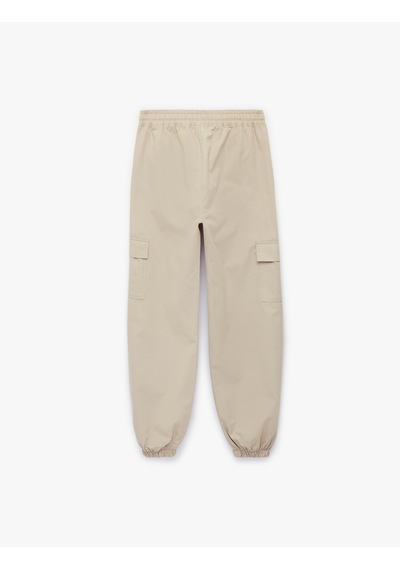 Koton Pamuklu Cep Detaylı Rahat Kesim Kargo Jogger Pantolon Taş 6skb40085tw Taş