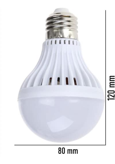 Şarjlı Akülü 15w Beyaz Işık Led Ampul-10 Adet