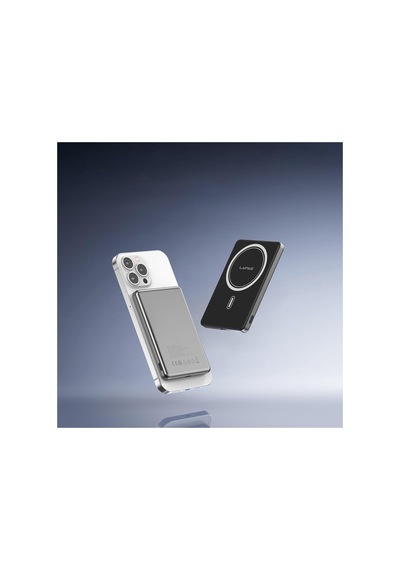 Lp-pw003 Ultra İnce Hızlı Şarj Özellikli Wireless Powerbank 5000mah 15w Gri