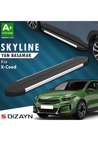 S-dizayn Kia Xceed Skyline Aluminyum Yan Basamak 183 Cm 2019 Üzeri A+ Kalite