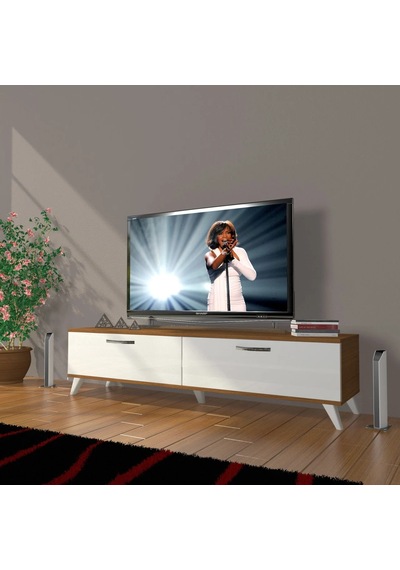 Decoraktiv Eko 140 Mdf Std Retro Tv Ünitesi Tv Sehpası - Ceviz - Beyaz Ceviz - Beyaz Decoraktiv Eko 140 Mdf Std Retro Tv Ünitesi Tv Sehpası - Ceviz - Beyaz Ceviz - Beyaz