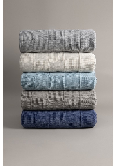 Plaid Mavi Çift Kişilik Battaniye 200x220 15020 Mavi