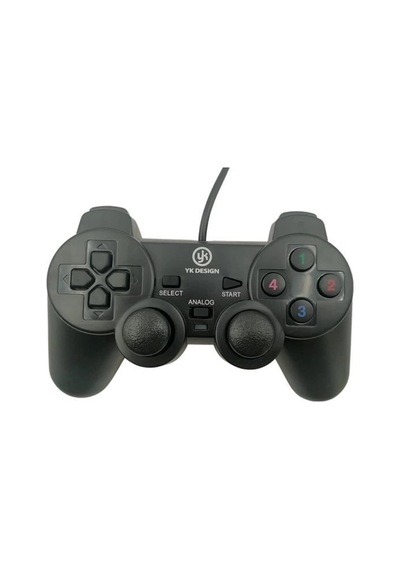 Çift Titreşimli Usb Kablolu Oyun Kolu Pc Uyumlu Vibration Gamepad Lisinya