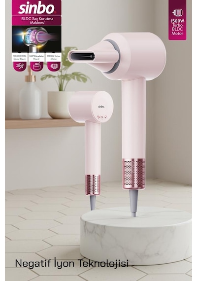 Sinbo Shd-1739 1500 W Pembe Saç Kurutma Makinesi