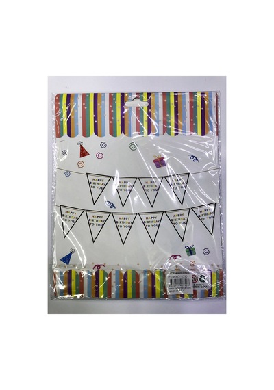 Happy Birthday To You Flama Bayrak Süs - Doğum Günü Flaması - Pakette 10 Adet 0 - 99