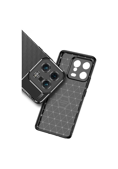 Xiaomi Uyumlu Mi 13 Kılıf Zore Karbon Görünümlü Negro Silikon Kapak