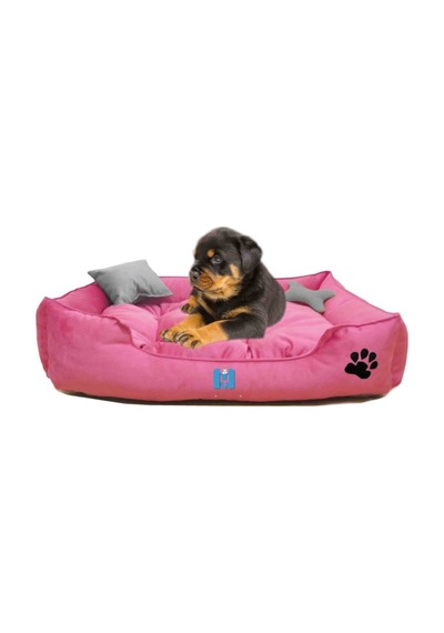 Mavi Vitrin Ultrasoft Küçük Irk Köpek Kedi Yatağı Yıkanabilir Kemik ve Yastık 50 x 40 CM