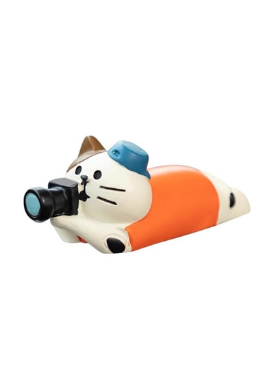 Fotoğraçı Kedi Mini Figür