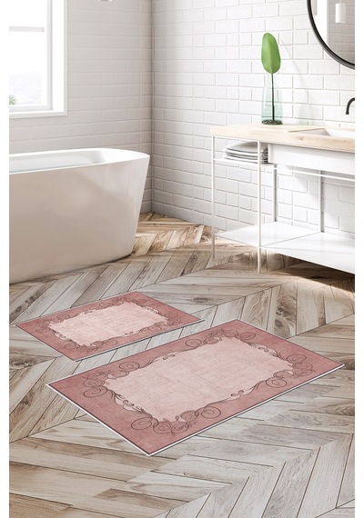 Alanur Trend Kaymaz Taban Dijital Banyo Takımı Kt486 pudra
