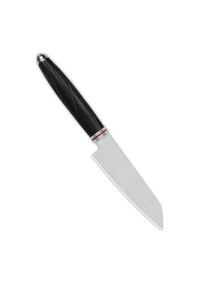 Qsp Mutfak Bıçağı Kiritsuke Abanoz Ağacı Sap 14c28n Çelik Mulan Serisi Soyma Bıçağı Qs-kk-005a Kum