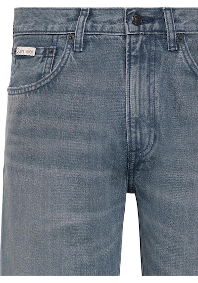 Calvin Klein 90'lar Düz Kesim Mavi Kül Rengi Jean Pantolon-14706 Gri