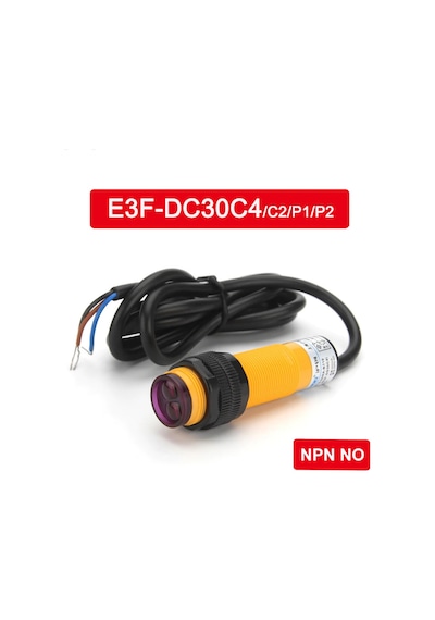 E3F-DS30C4 IR Kızılötesi Mesafe Sensörü MZ80 NPN NO İnfrared Optik 30cm Engel Algılayıcı