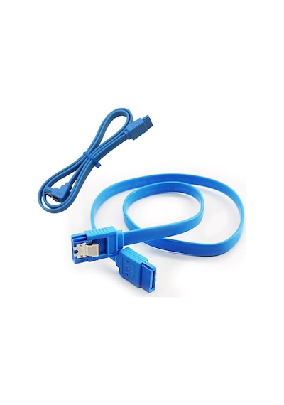Koodmax Sata 3.0 Data Kablosu Mavi - Sata 3.0 L Tipi Veri Kablo - 2 Adet - 41.5 Cm