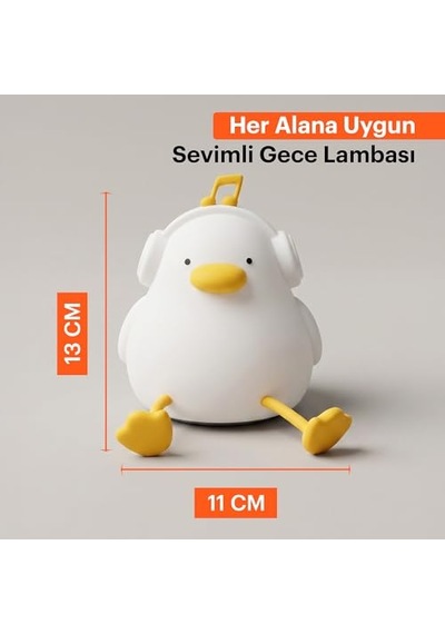 Gece Lambası Silikon Led Işık Çocuk Odası Dekoru Hediye Gözü Açık Diğer