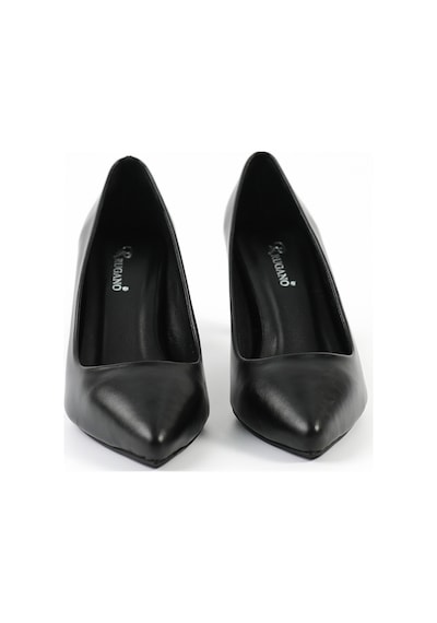 Tuna Hakiki Deri Siyah Stiletto Kadın Ayakkabı - Rgn80123 Siyah