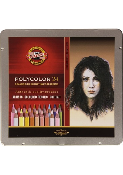 Koh-I Noor Polycolor Kuruboya Kalem Seti - 24'lü - Portrait Colou