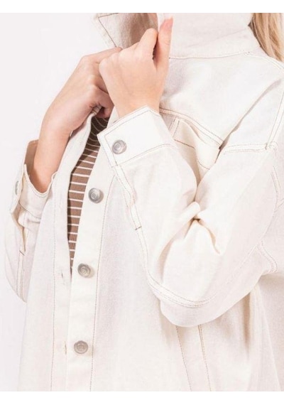 Zekids Kız Çocuk Gabardin Ceket-13921 Bej