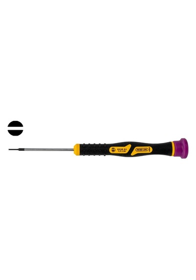Narex 833551 Elektronikçi Tip Klemens Düz Uçlu Tornavida 1.2x60 Mm