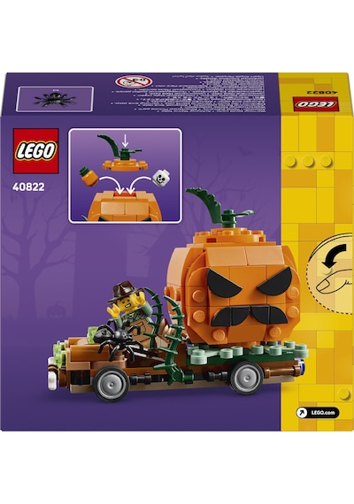 LEGO® Bal Kabağı Kamyoneti 40822 – 8 Yaş ve Üzeri Çocuklar için Cadılar Bayramı Temalı El Sanatları Oyuncak Yapım Seti (194 Parça)