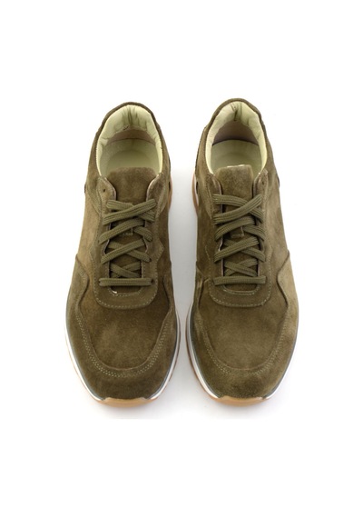 Bambi Haki Süet Hakiki Deri Erkek Sneaker E01774003502