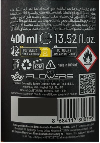 Sinep Pro-care Tıraş Sonrası Krem Kolonya Balsam 400 Ml Flame