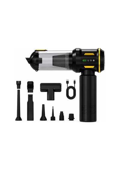 2'si 1 Arada Araç Süpürgesi Ve Hava Üfleyici, 20000 Pa Turbo Vakum, 8000 Mah, Type-c Şarjlı, 3 Kademeli Fırçasız Motor, Hepa Filtreli Kablosuz Mini El Süpürgesi Diğer