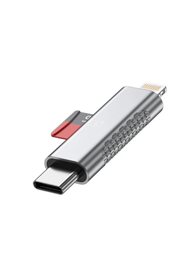 Microcase Çift Girişli Lightning Ve Type-c Kart Okuyucu-al5808