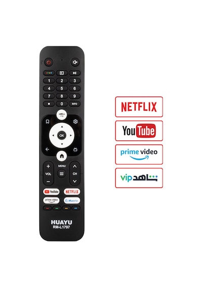 Huayu Kl Rm-l1797 Haier Youtube Netflix Prime Vide Tuşlu Lcd Led Tv Kumanda