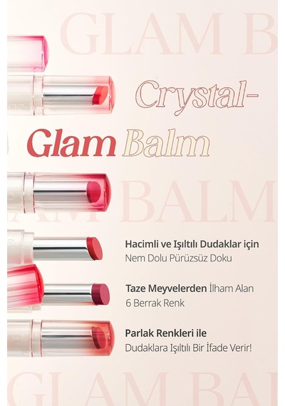 Yoğun Pigmentli Ve Işıltılı Dudak Balmı Crystal Glam Balm 06 Honey Fig