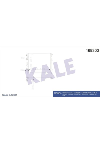 Radyatör 1 Sıra Alb Sıs Clıo Iı 1.5 Dcı Tdı