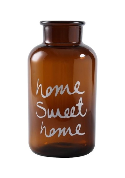 Home Sweet Amber Cam Vazo Kahverengi Kahverengi